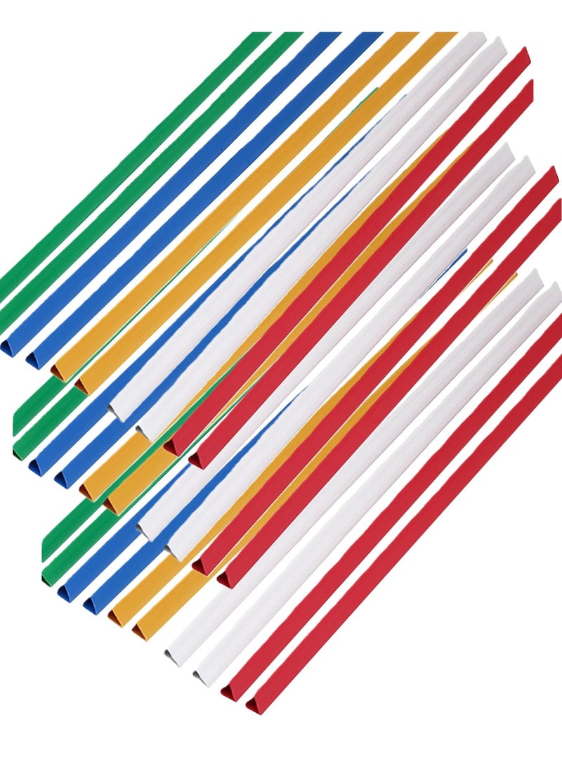 30-Piece Sliding Spine Bar Plastic Assorted COlours